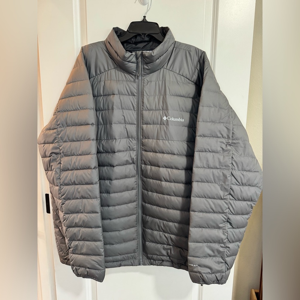 Columbia Men’s Powder Lite Puffer Jacket, Gray XXL